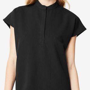 Figs Rafaela mandarin collar scrub top